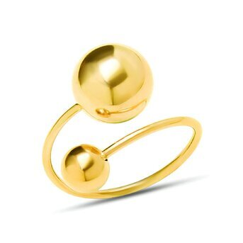 18K Gold plated adjustable ring