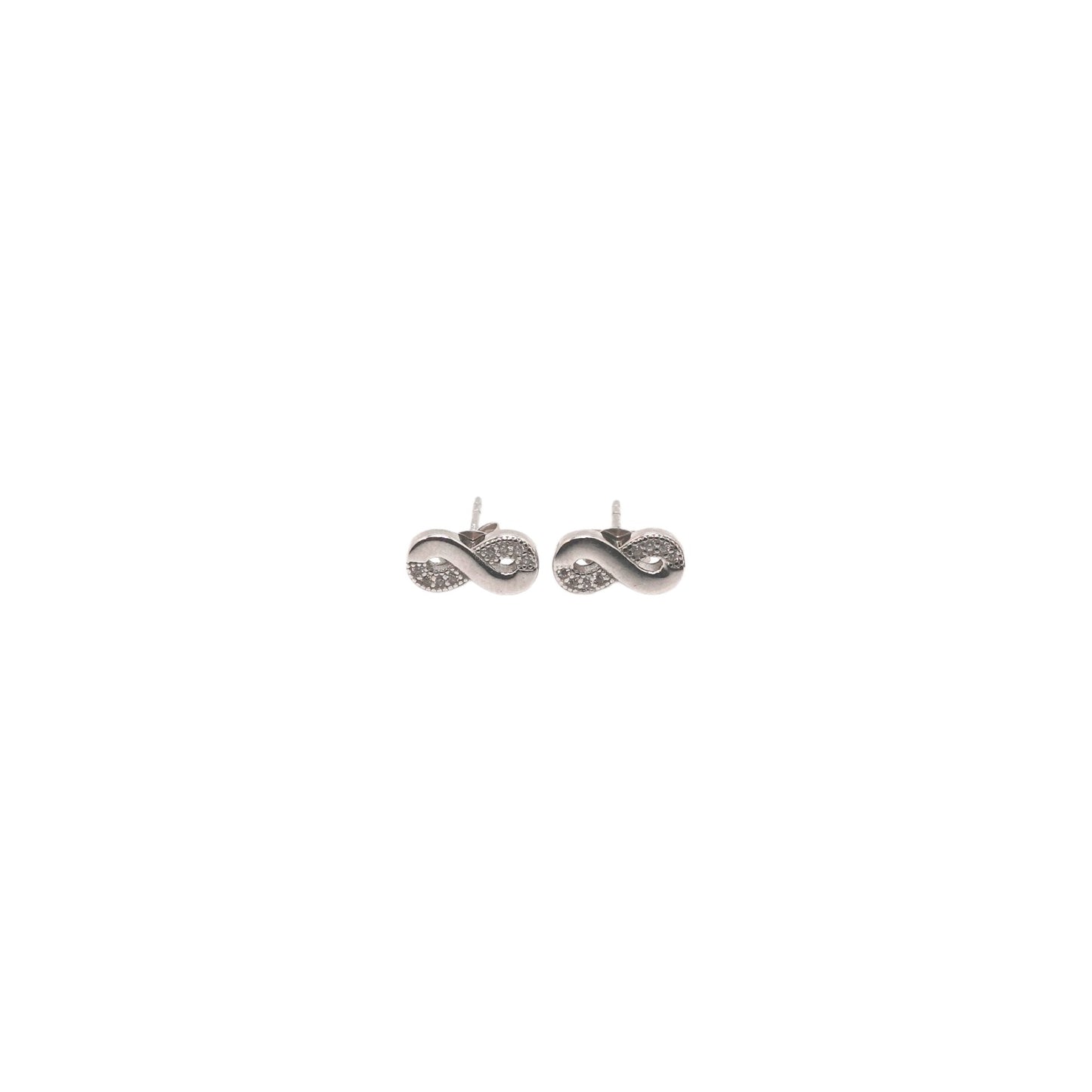 925 Silver infinity studs