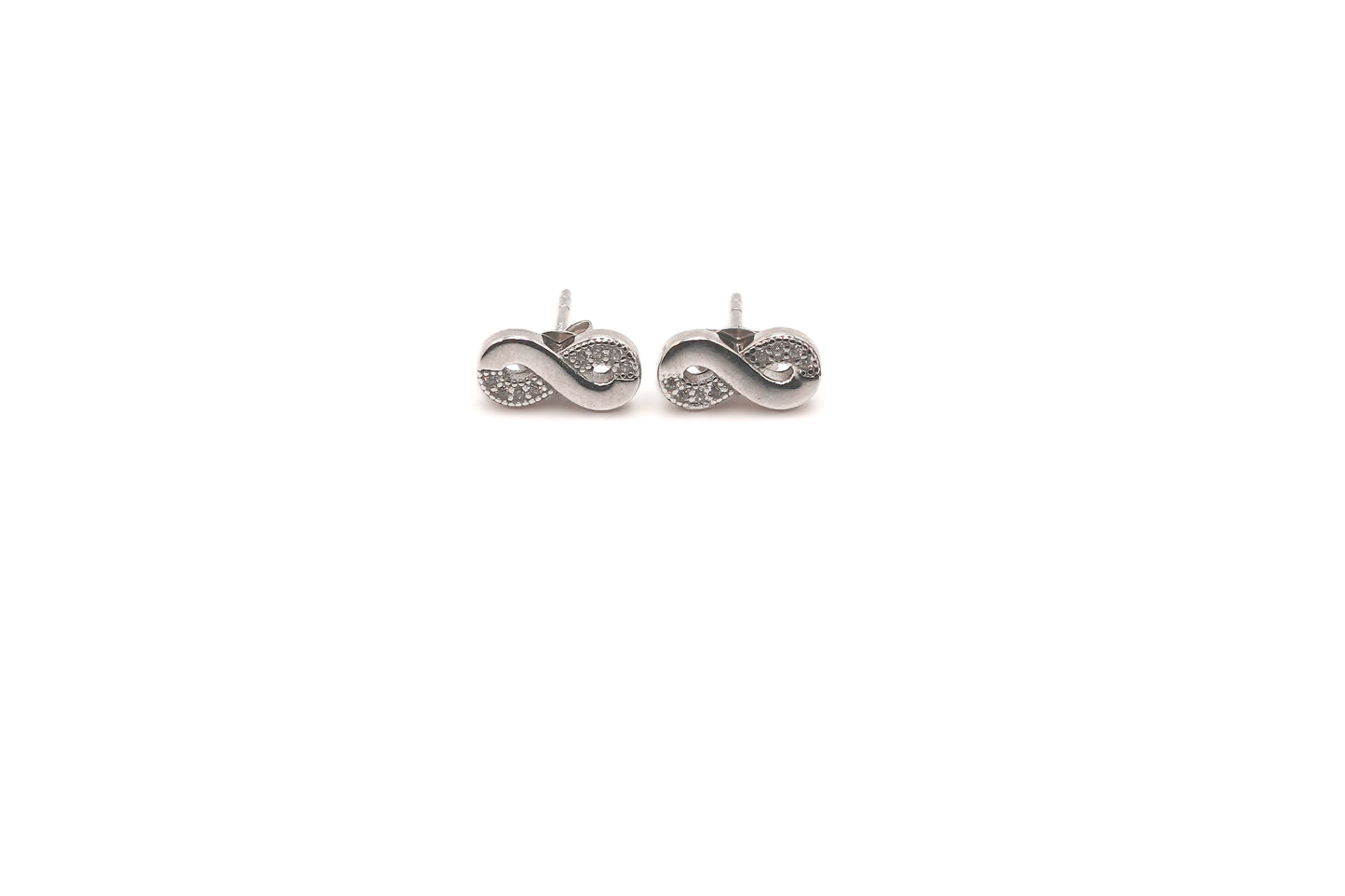 925 Silver infinity studs