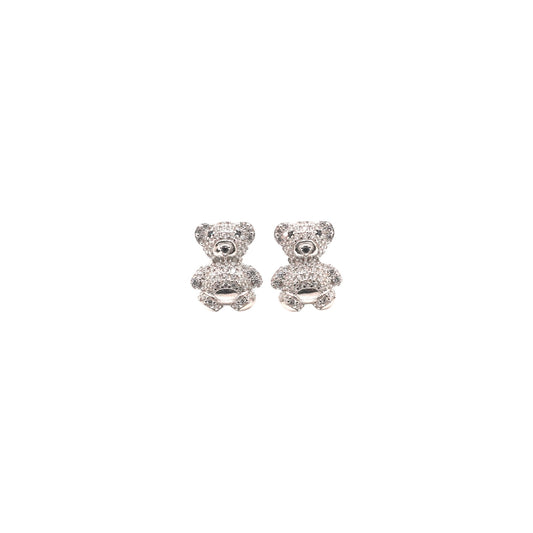 925 Silver teddy bear studs