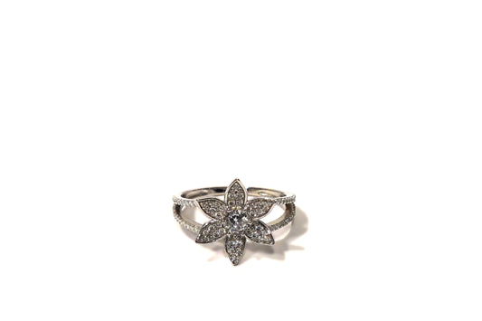 925 Silver flower ring